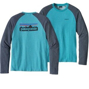 Patagonia Light Blue Long Sleeve Lightweight Crew Sweatshirt Medium